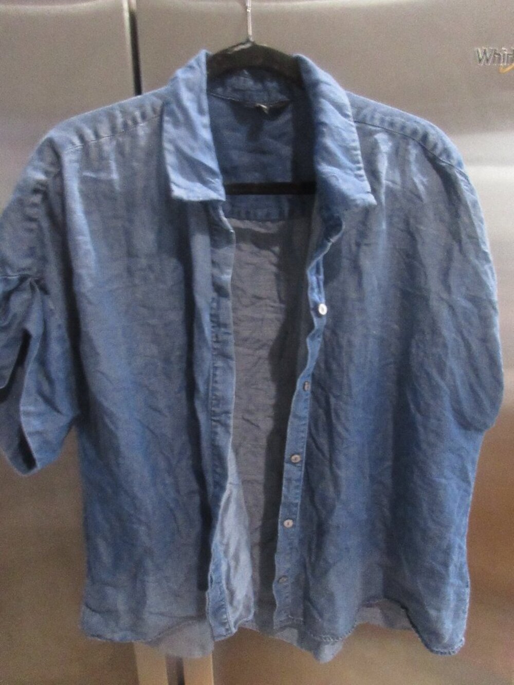 Liverpool modern button down tencel denim shirt ss xlp